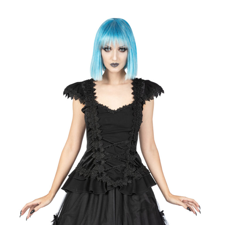 (image for) Velvet Waist-Accentuating Top