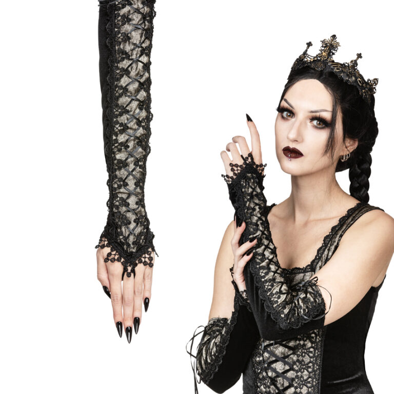 (image for) G082 – Long Velvet Opera Gloves