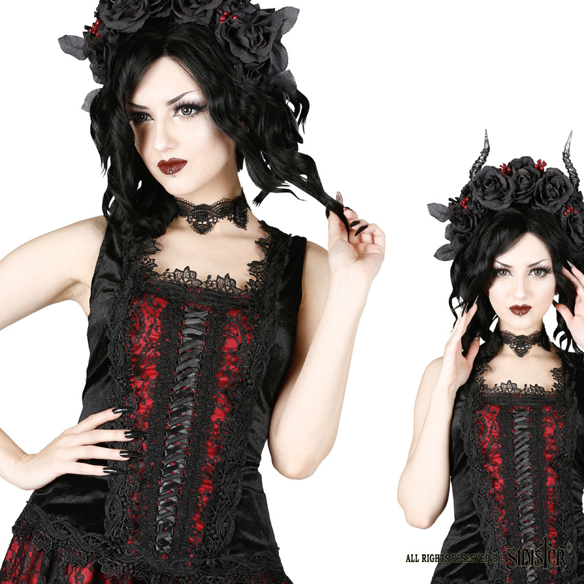 (image for) Velvet & Lace Corset Top